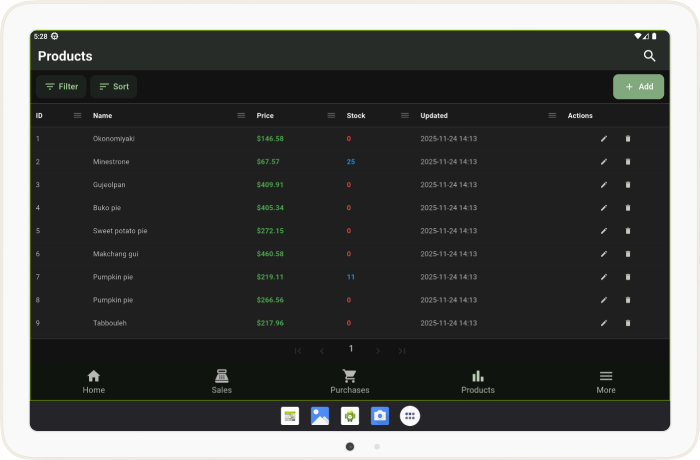 Inventory Screenshot